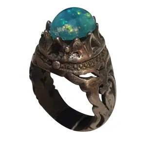 انگشتر نقره مردانه مدل اپال رامو کد ORT117260