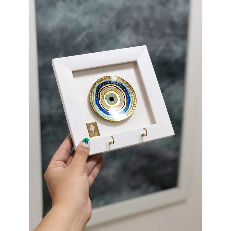 عکس شماره 4 : جاکلیدی مدل تابلو بشقاب طرح چشم نظر