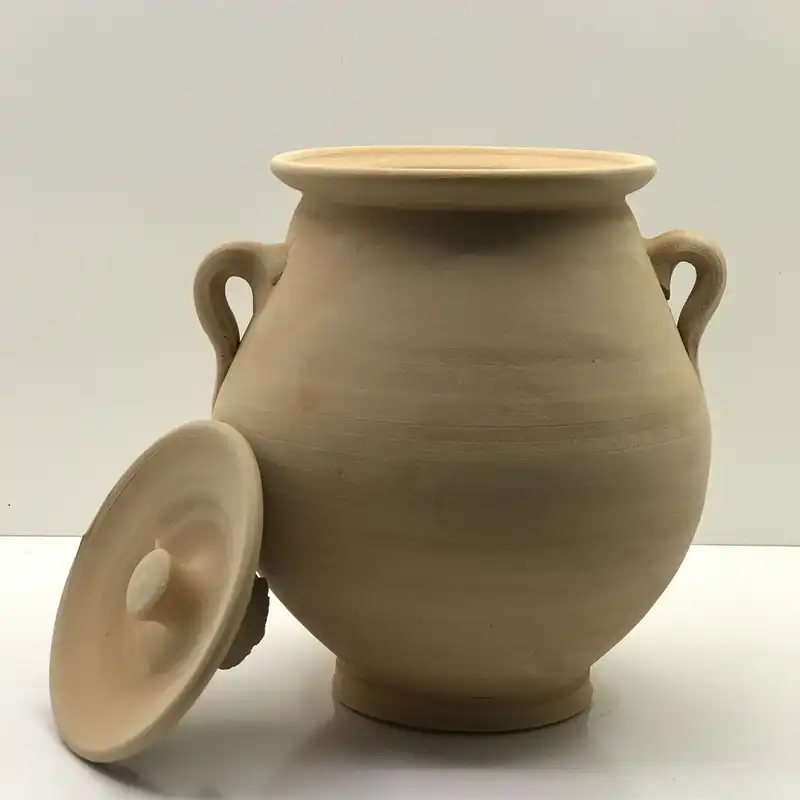 ظرف سفالی خام مدل کوزه کد Mast100