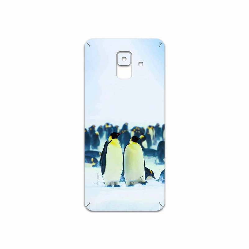 برچسب پوششی ماهوت مدل Penguin مناسب برای گوشی موبایل سامسونگ Galaxy A6 2018