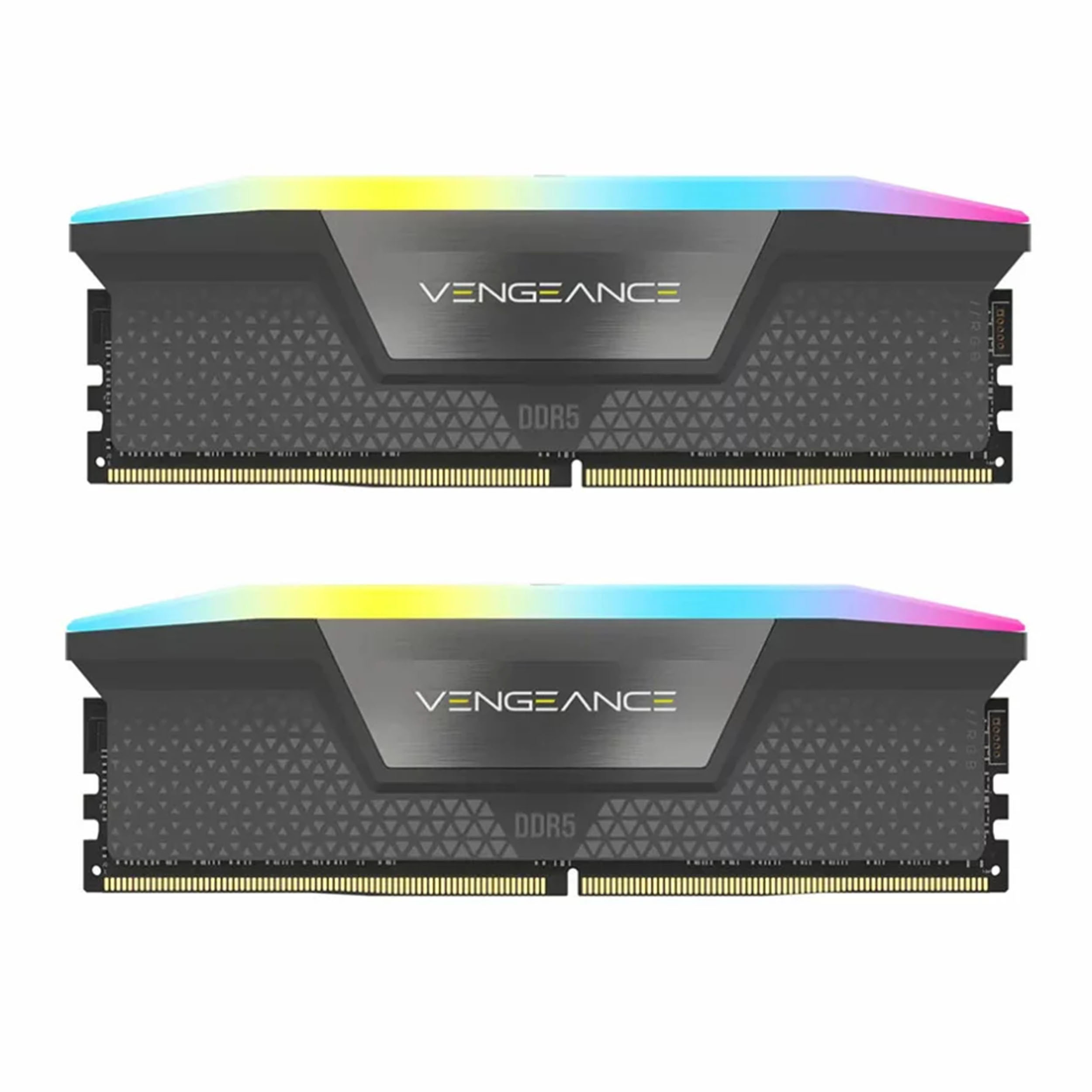 رم دسکتاپ DDR5 دو کاناله 6000 مگاهرتز CL40 کورسیر مدل VENGEANCE RGB ظرفیت 32 گیگابایت