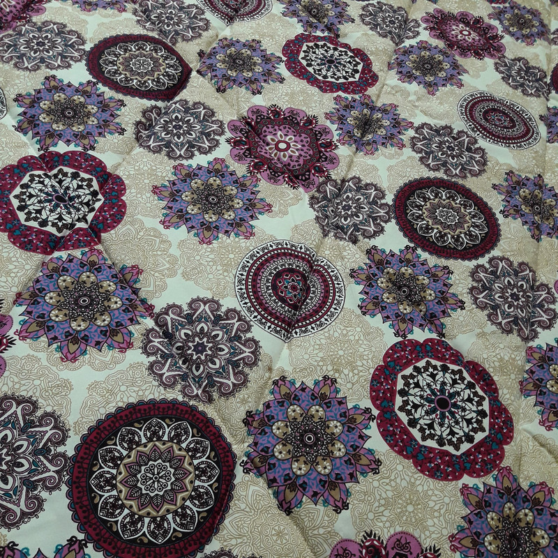 لحاف کرسی سندس مدل خورشیدی کد 83 سایز 300x300 سانتی متر