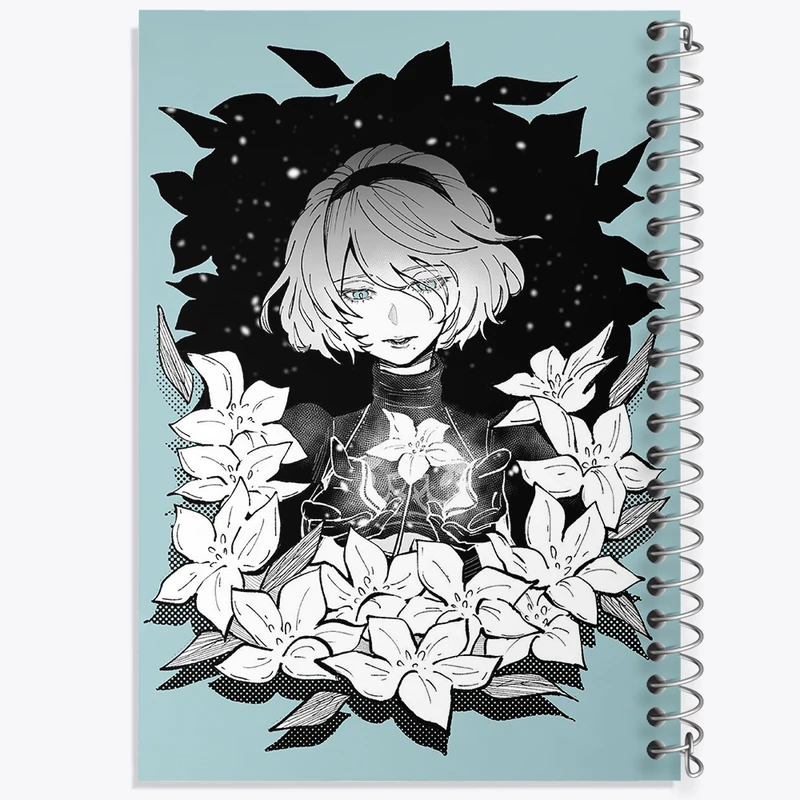 دفتر نت موسیقی 50 برگ خندالو مدل بازی نیر اتوماتا (Nier Automata)  کد 31591