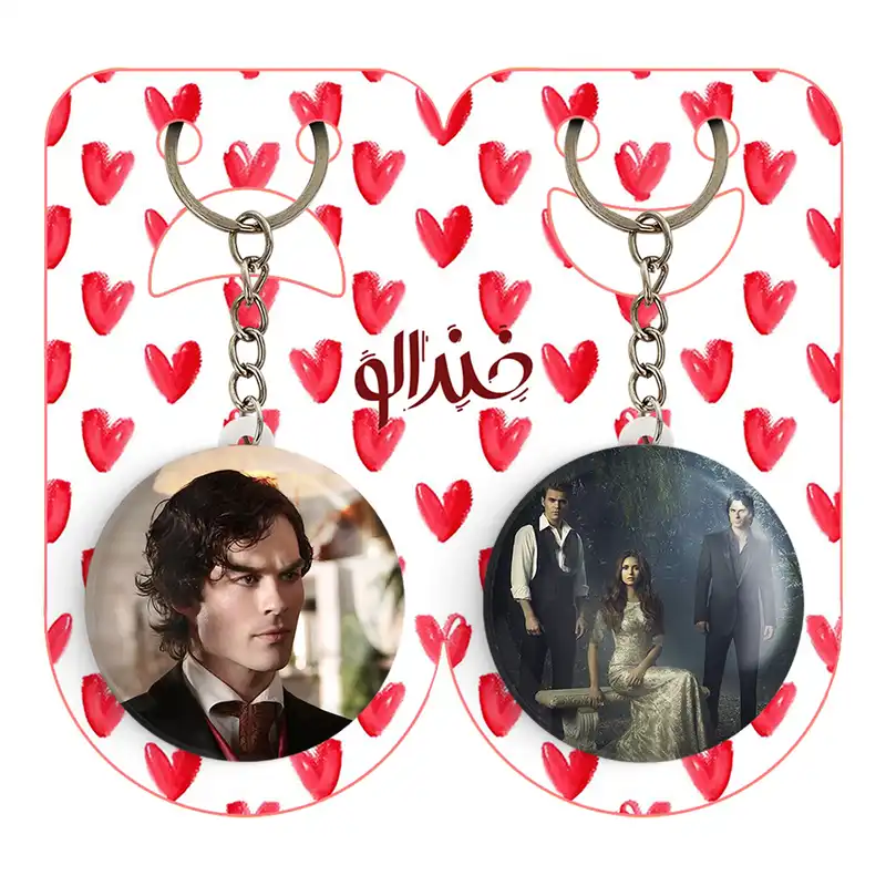 جاکلیدی خندالو مدل استفان و الینا و دیمون خاطرات یک خون آشام The Vampire Diaries کد 2027020266 مجموعه 2 عددی