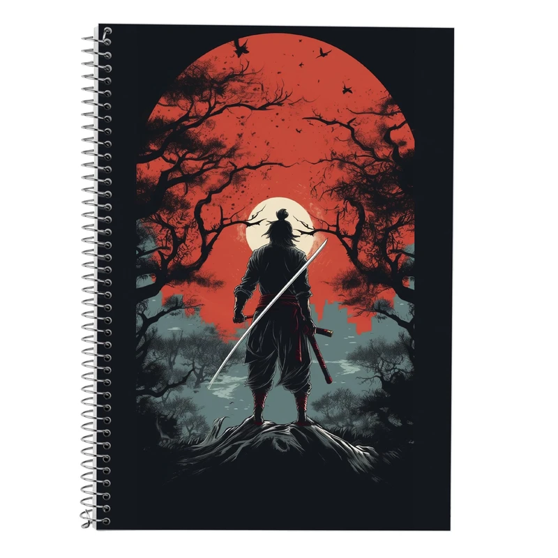 دفتر زبان 50 برگ مدوپد مدل دوخط طرح Attack on Titan کد DF10372