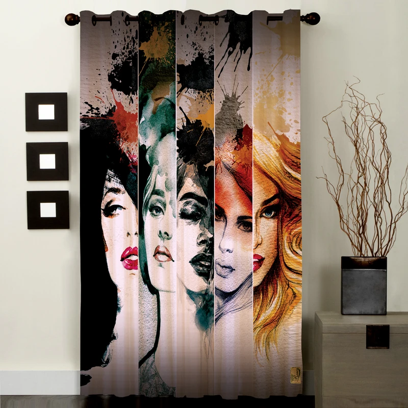 پرده رنس مدل CC1-50028 سایز 290x138 سانتی متر