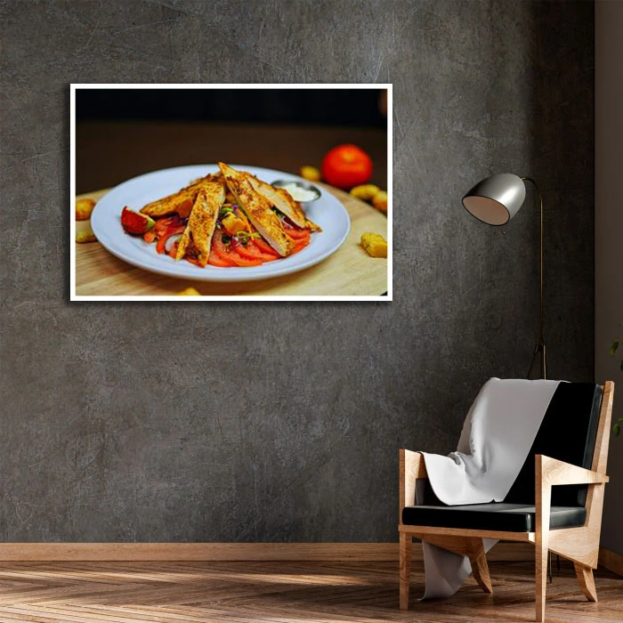 تابلو نوری بکلیت طرح چیکن مدل W-D2278 فریم سفید