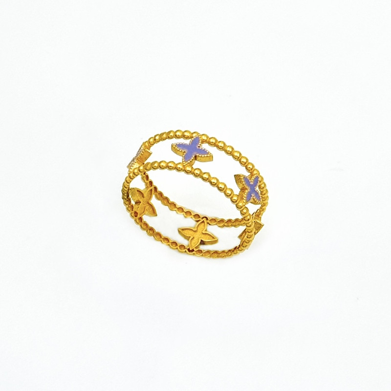 انگشتر طلا 18 عیار زنانه با طرح روبرتو کوین گالری طلای اس بی اچ مدل روبرتوکوین سایز 55