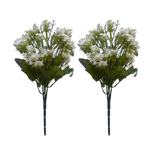 گل مصنوعی مدل بوته عروس پفکی بسته دو عددی