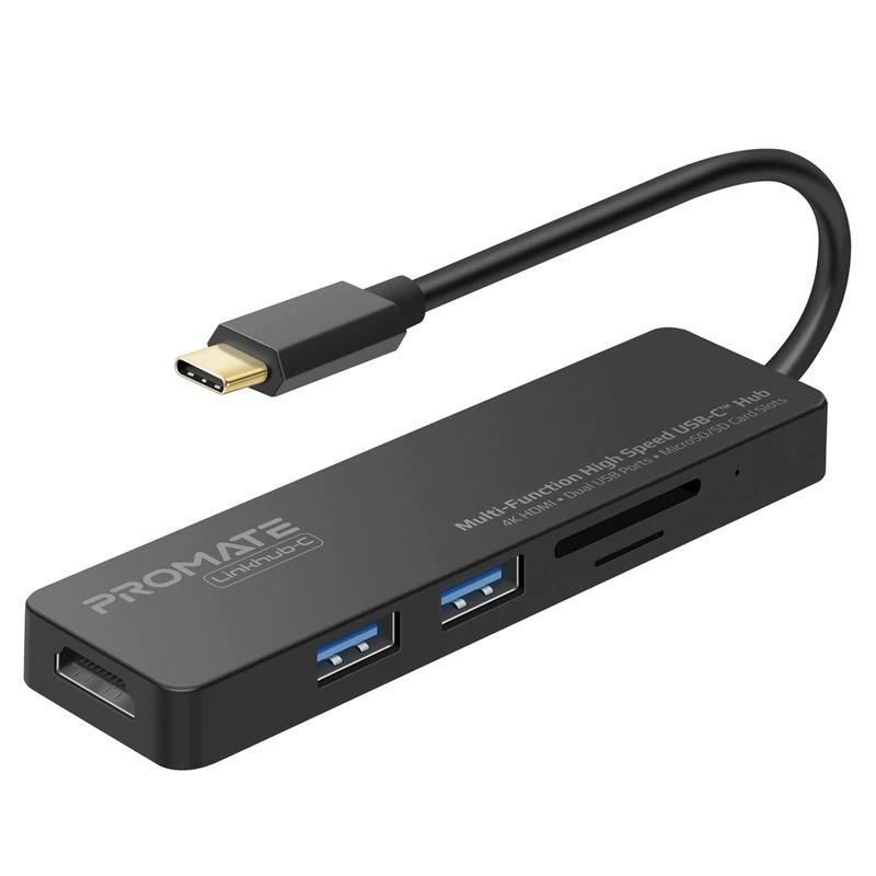 هاب 4 پورت USB-C پرومیت مدل LINKHUB-C