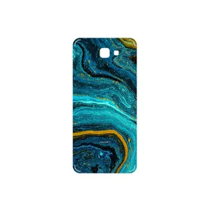 MAHOOT Turquoise marblewith golden streaks Cover Sticker for Samsung Galaxy J5 Prime