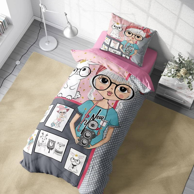 سرویس خواب 1 نفر 4 تکه مدل  دخترانه کد 108 