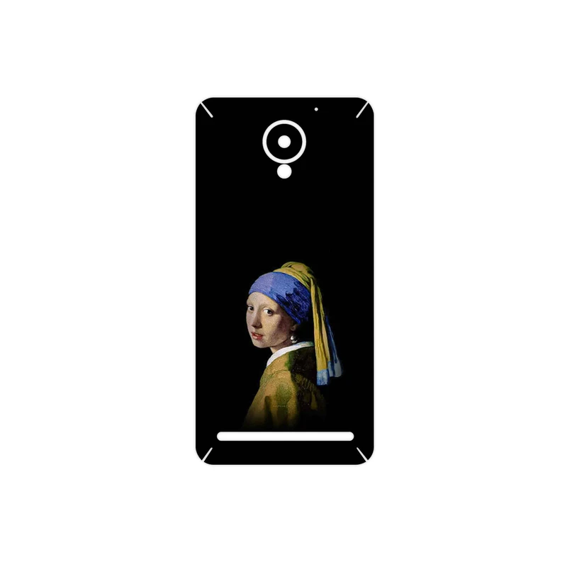 برچسب پوششی ماهوت مدل Girl with a Pearl Earring of Vermeer مناسب برای گوشی موبایل لنوو Vibe C2
