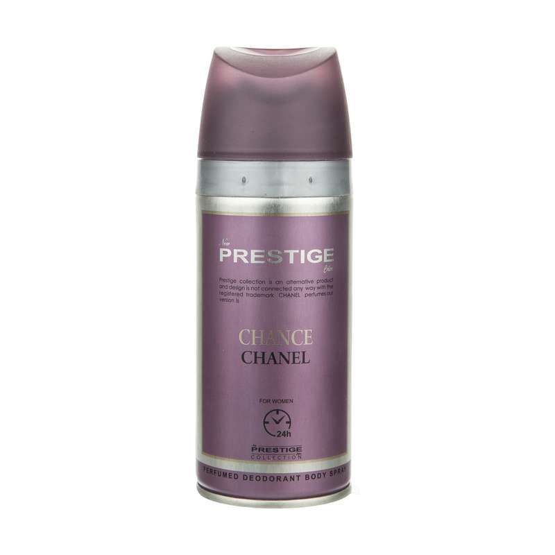 اسپری بدن زنانه نیو پرستیژ کالر مدل CHANCE CHANEL حجم 150 میلی لیتر اسپری بدن زنانه نیو پرستیژ کالر مدل CHANCE CHANEL حجم 150 میلی لیتر