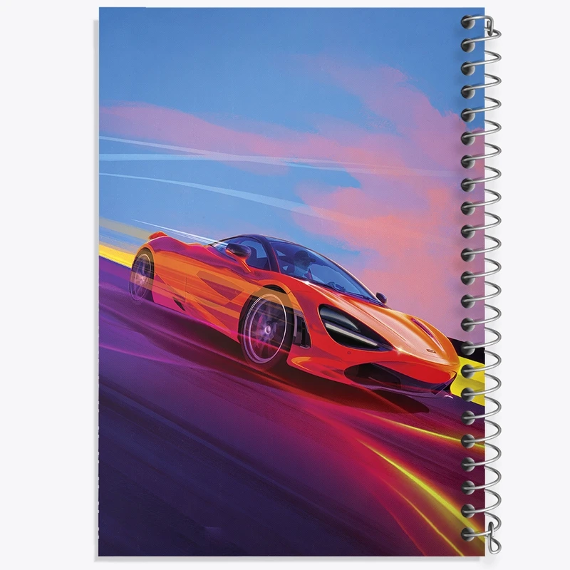 دفتر مشق 50 برگ خندالو طرح ماشین اسپرت کد F1017