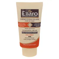 کرم ضد آفتاب رنگی الارو SPF30 سری Foundation Effect مدل Natural Beige محافظ UVB، مناسب پوست‌های چرب و حساس تحت لیسانس حجم 40 میلی‌لیتر