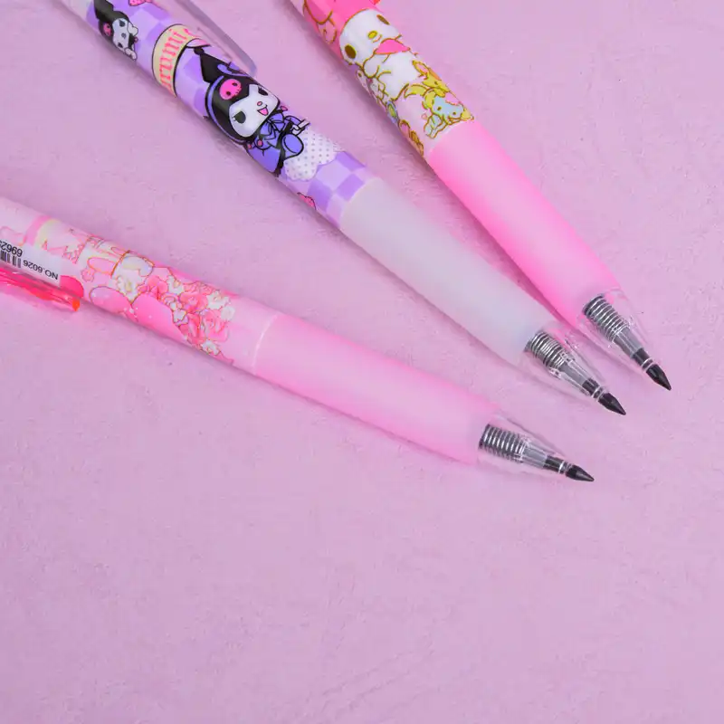 مداد مدل کلیکی بینهایت طرح کرومی و ملودی بسته 3 عددی