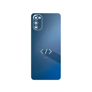 MAHOOT Minimal Coding icon Cover Sticker for Motorola Moto E32s