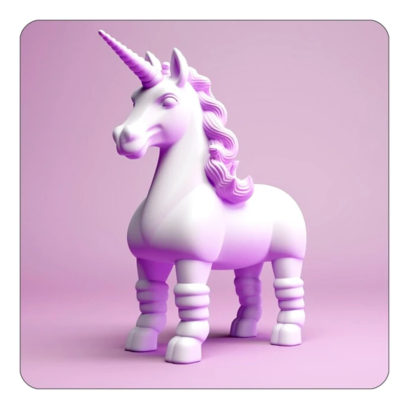 مگنت کاکتی طرح اسب تک شاخ و یونیکورن مدل mp29066