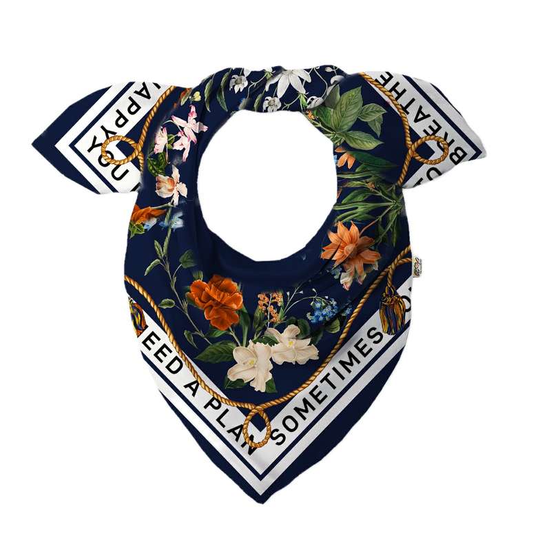 دستمال سر و گردن هزاردستان طرح گل مدل BDAS109