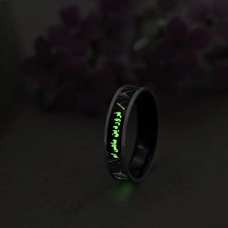 انگشتر ناکسیگو مدل شب تاب طرح فروردین ماهی ام کد RB15846