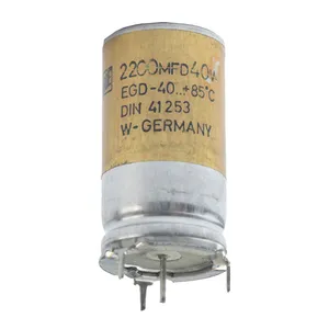 خازن 40 ولت 2200 میکروفاراد مدل DIN-41253 بسته 5 عددی