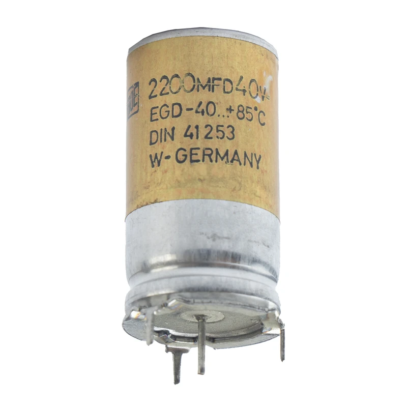 خازن 40 ولت 2200 میکروفاراد مدل DIN-41253 بسته 5 عددی