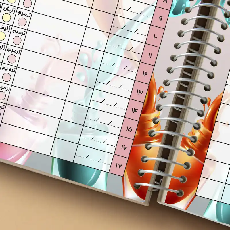 دفتر یادداشت مستر راد مدل نوبت دهی خدمات ناخن طرح مانیکور کد Beauty 2267