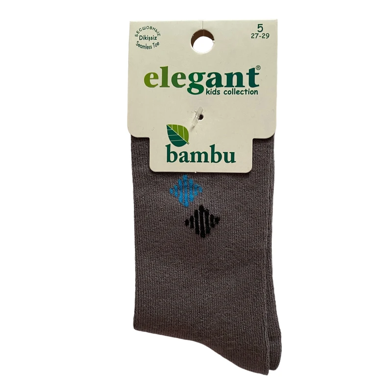 جوراب ساق بلند پسرانه الگانت مدل بامبو