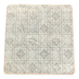 سفره 3 نفره مدل رویال طرح گیپور 100x70 سانتی متر کد 015