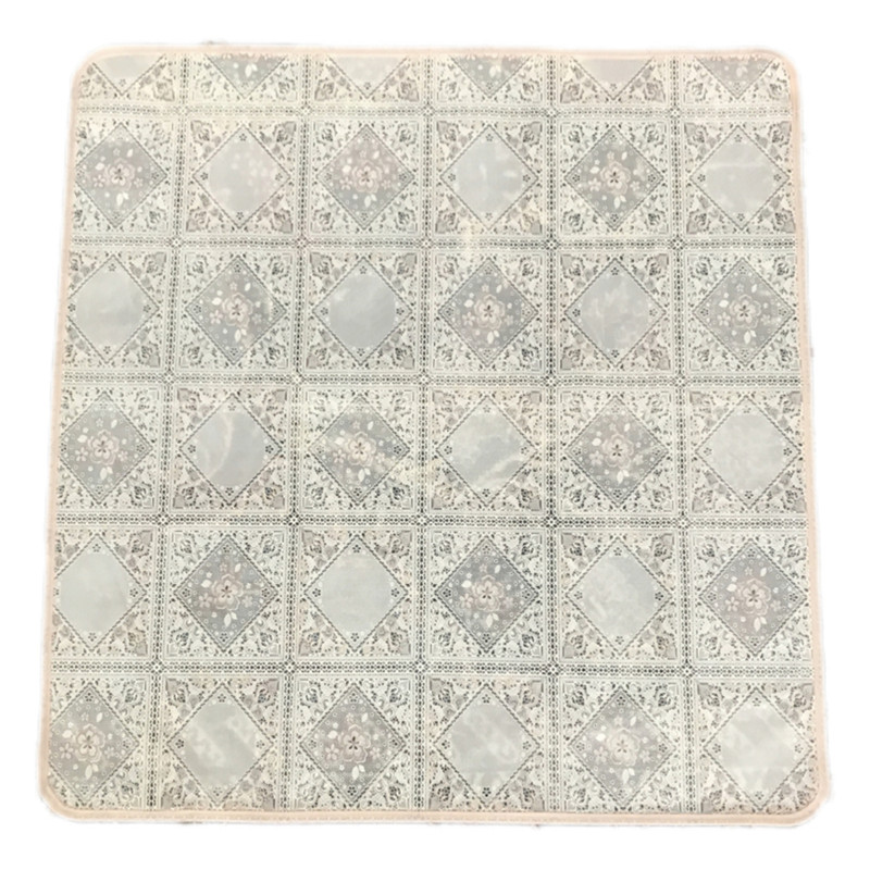 سفره 3 نفره مدل رویال طرح گیپور 100x70 سانتی متر کد 015