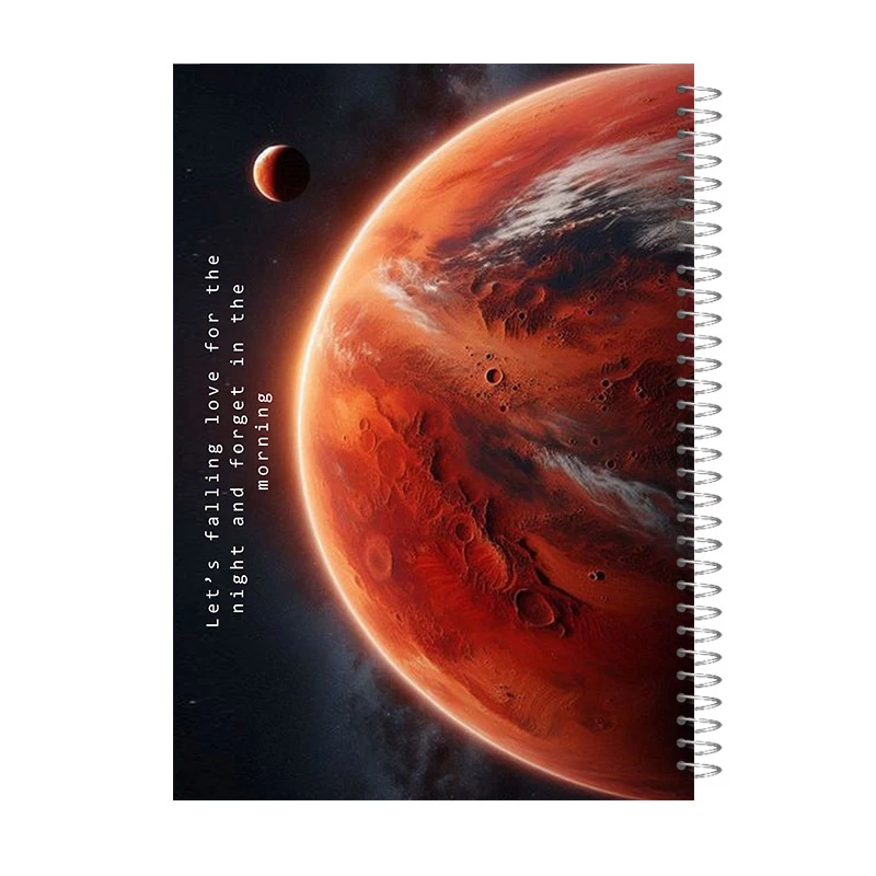 دفتر شطرنجی 60 برگ آی چاپ مدل سیاره مریخ کد 929