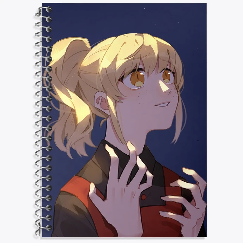 دفتر زبان 50 برگ خندالو مدل دو خط طرح راچل انیمه برج خدا کد 34973