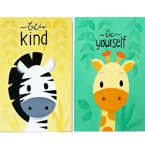 تابلو اتاق کودک طرح حیوانات کد 05 مجموعه دو عددی