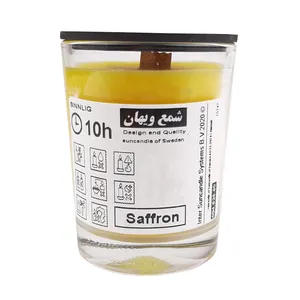 شمع لیوانی ویهان مدل سویا وکس رایحه زعفران
