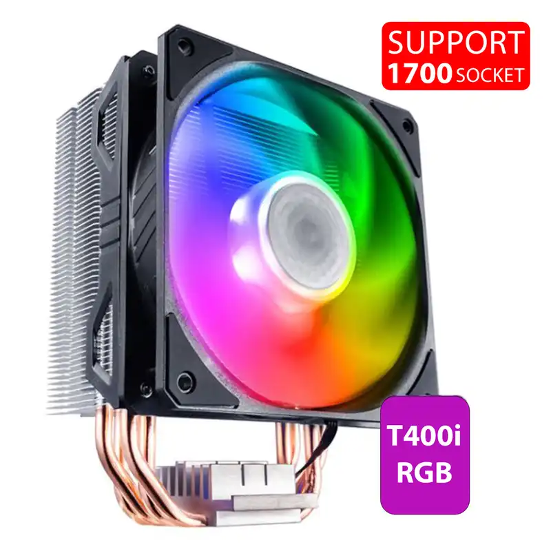 سیستم خنک کننده بادی کولر مستر مدل Blizzard T400i RGB 1700