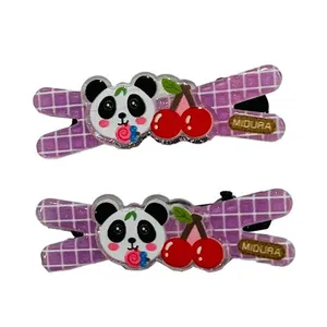 گیره مو دخترانه مدل عروسكي mari222 بسته 2 عددی