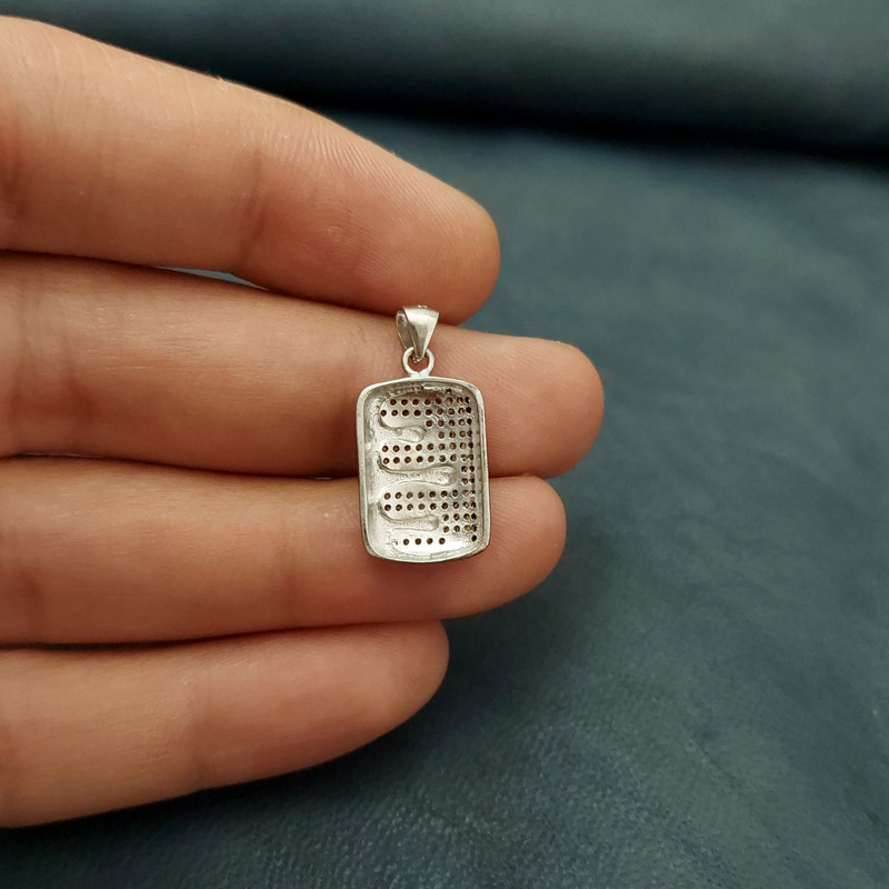 آویز گردنبند نقره زنانه مدل VM9635