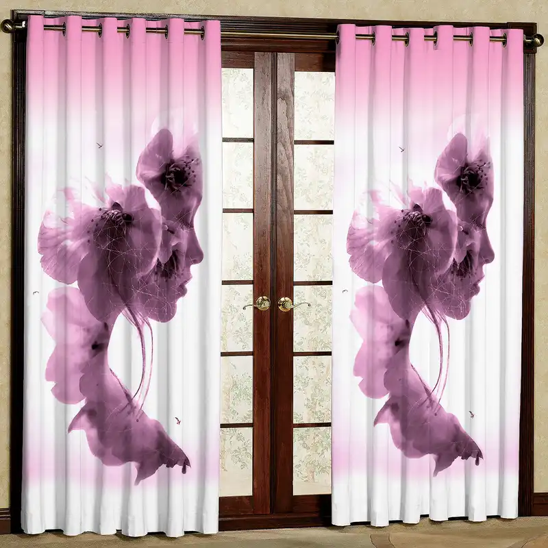 پرده مدل دختر مخمل پانچی کد 4034 سایز 200x140 سانتی متر