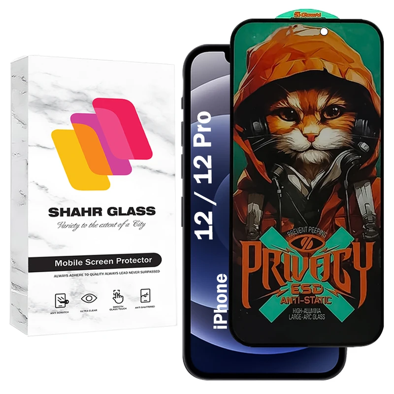 محافظ صفحه نمایش شهر گلس مدل CATPRV مناسب برای گوشی موبایل اپل iPhone 12 / iPhone 12 Pro