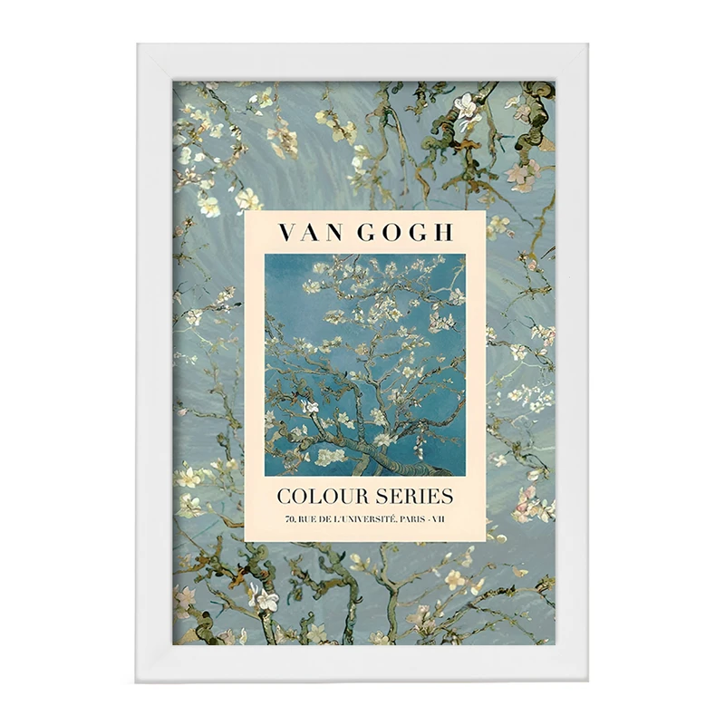 تابلو خندالو مدل شکوفه بادام ونسان ونگوگ کد F10719