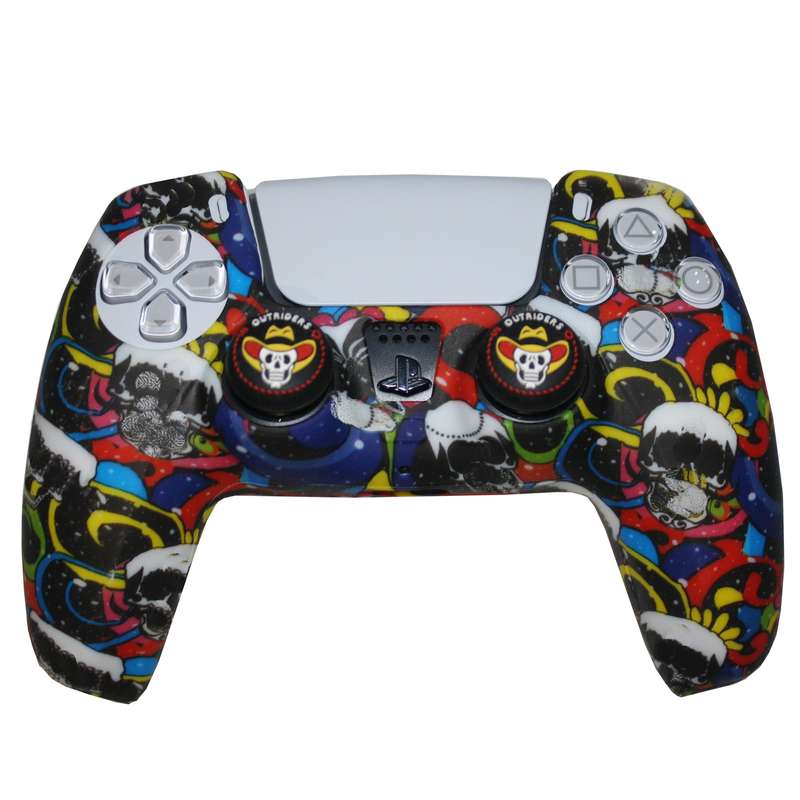 محافظ دسته پلی استیشن 5 مدل OR new skeleton به همراه روکش آنالوگ