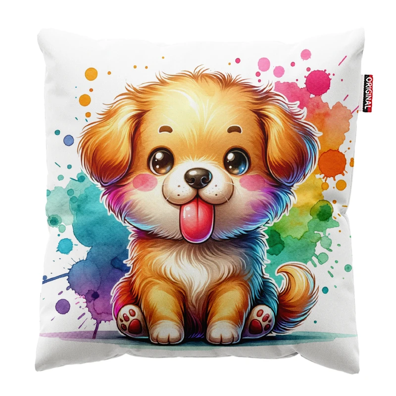 کوسن پاد آفرین مدل سگ کیوت بامزه فانتزی کد PK301955 سایز 30*30 سانتی متر