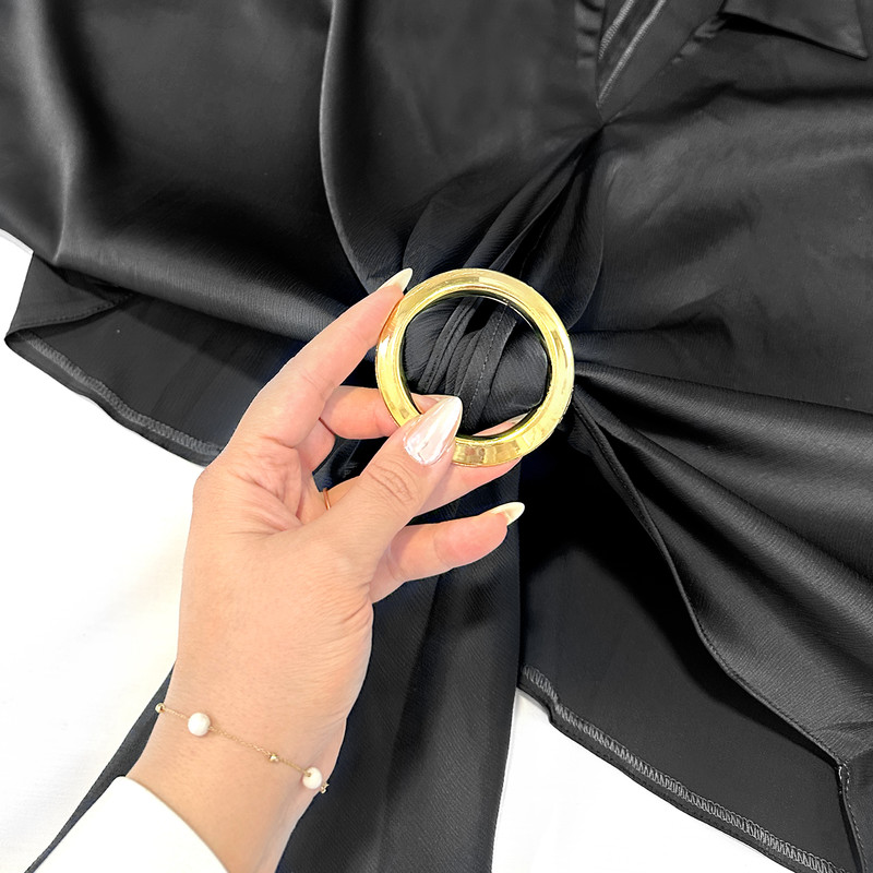 بلوز آستین بلند زنانه مدل جولیا طرح سگکی کد BK.1029