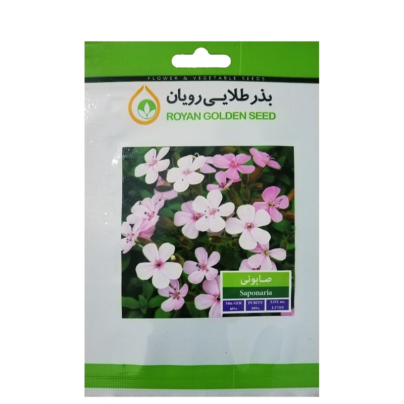 بذر گیاه دارویی صابونی بذر طلایی رویان کد BZT-110