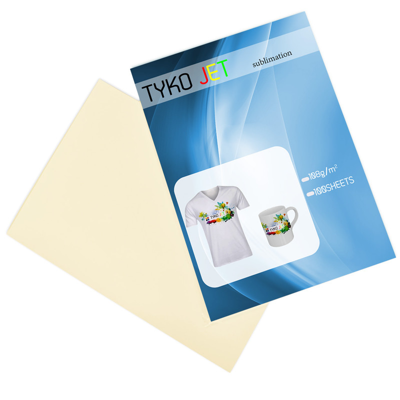کاغذ سابلیمیشن مدل tyko jet سایز a4 بسته 100 عددی