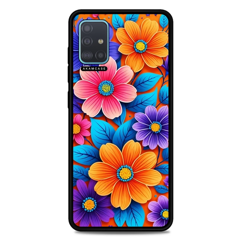 کاور آکام مدل AMC-WSGA51-FLOWERS-39 مناسب برای گوشی موبایل سامسونگ Galaxy A51