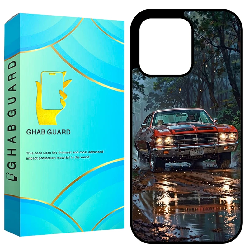 کاور قاب گارد طرح ماشین مدل GCHP16P مناسب برای گوشی موبایل اپل iPhone 16 Pro