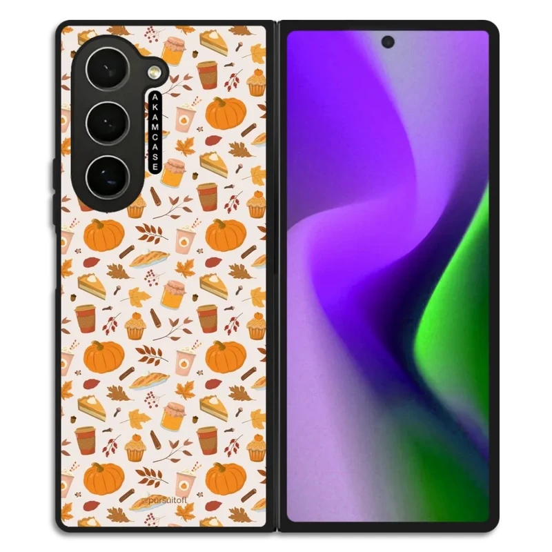 کاور آکام مدل AMC-WSGZFOLD6-PUMPKIN-20 مناسب برای گوشی موبایل سامسونگ Galaxy Z Fold 6