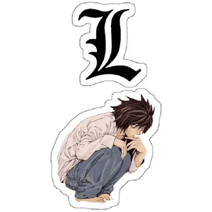 استیکر لپ تاپ مدل L And kira Art Detch Love Note L بسته 2 عددی